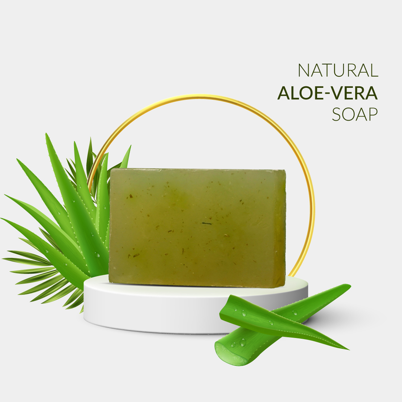 Natural Aloe Vera Soap | Handmade| Organic Soap | 100gm | Pack of 3